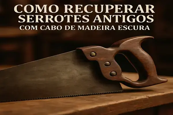 Como Recuperar Serrotes Antigos com Cabo de Madeira Escura